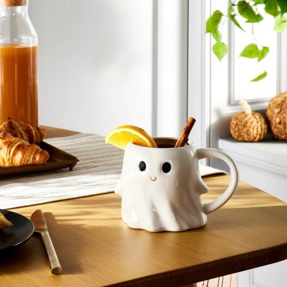 Halloween Stoneware Figural Ghost mug (set of 2) - Picture 4 of 7